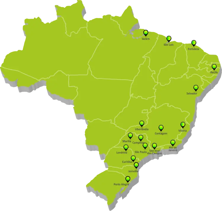 Mapa Filiais